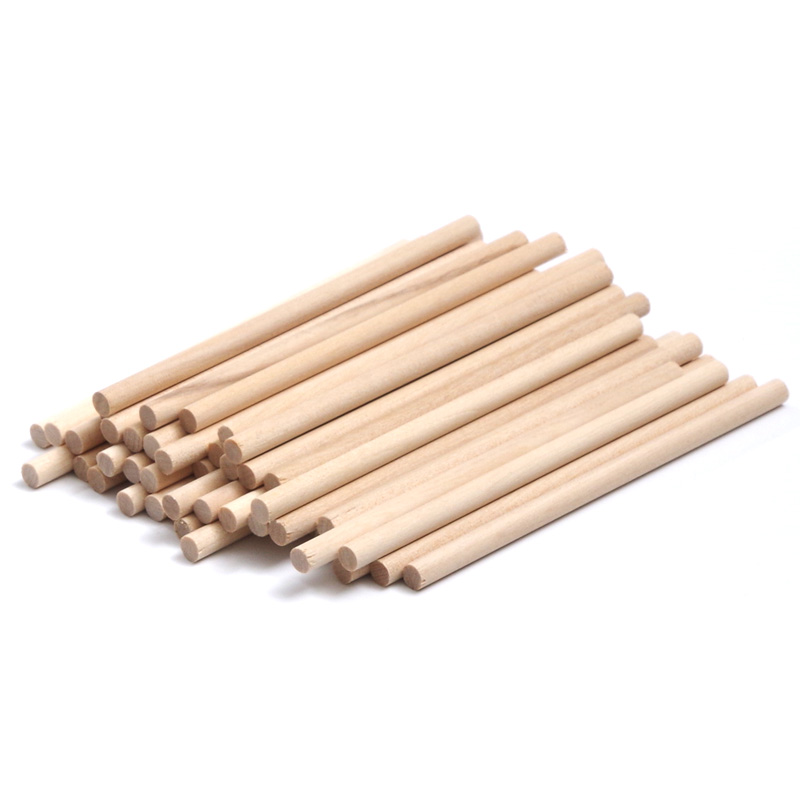 Art Craft With Ice Cream Stick - 50Pieces Wooden Round Popsicle Stick Kids
