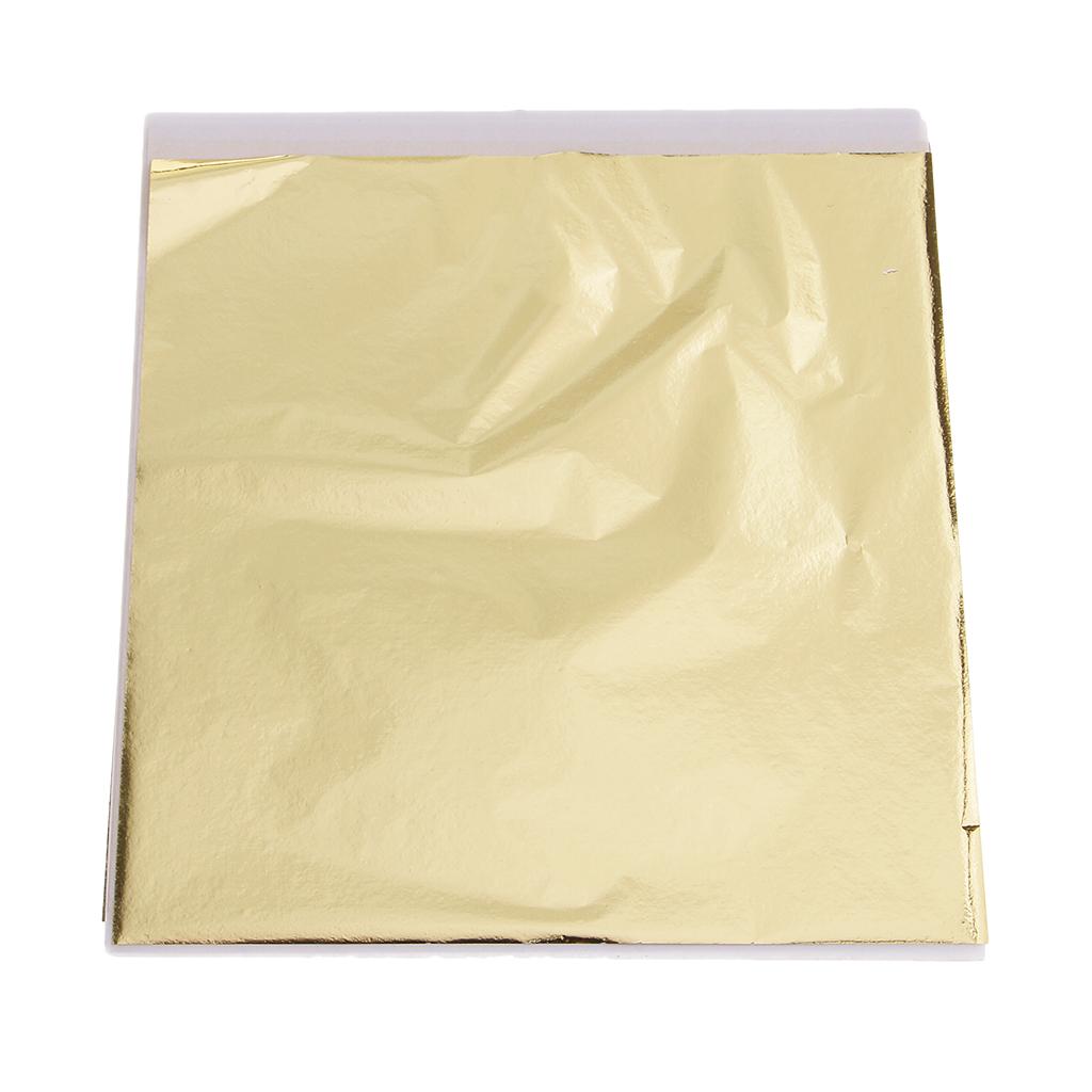 Art Craft Paper - 100x 14cm Gold Leaf Sheets Gilding
