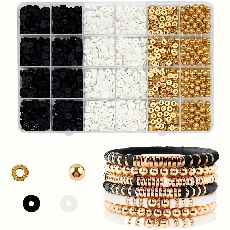 Polymer Clay Set - 2000pcs, Black and White Soft Pottery