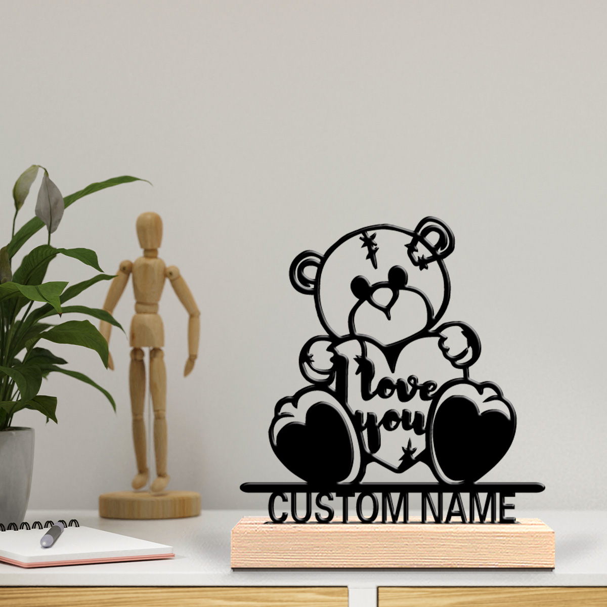 Art Craft Gifts - 1pc Fashion love toy Custom Name
