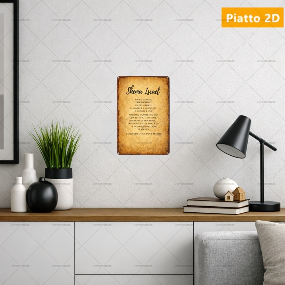 Art & Craft Zone - CIFBUY Hebrew Scripture Aluminum Wall Art