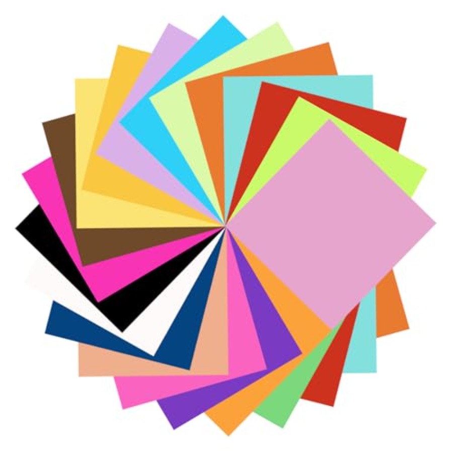 Art Craft Paper - Origami Paper, 20 Colors Origami Paper