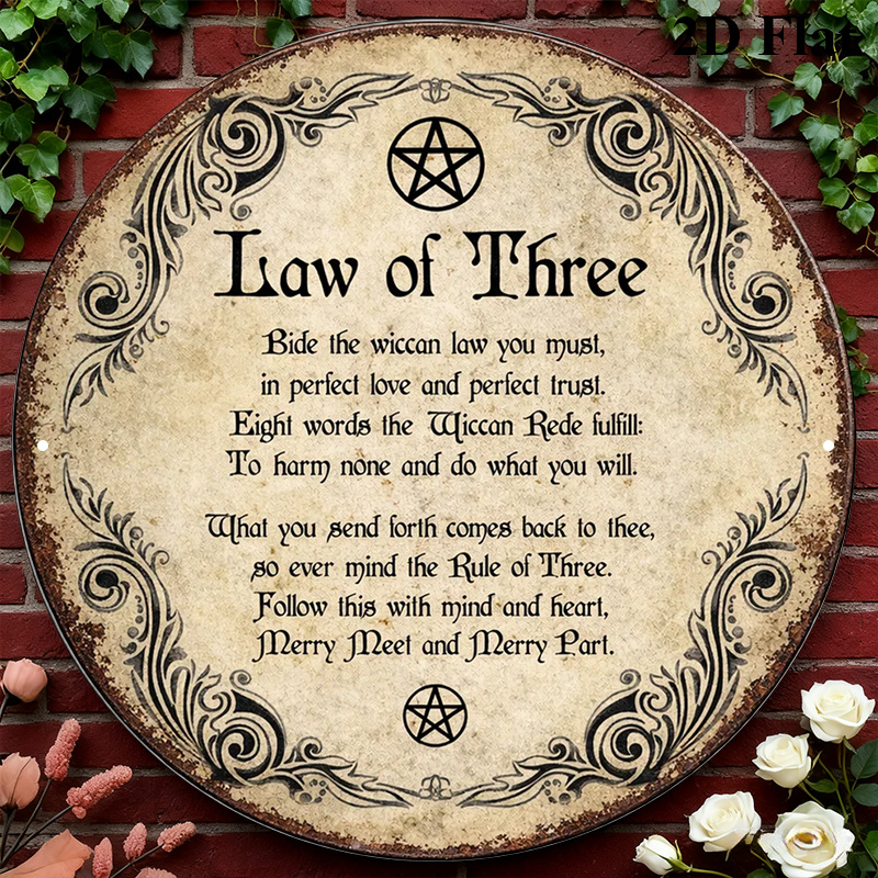 Art & Craft Zone - CIFBUY Vintage Wicca Triple Goddess Aluminum
