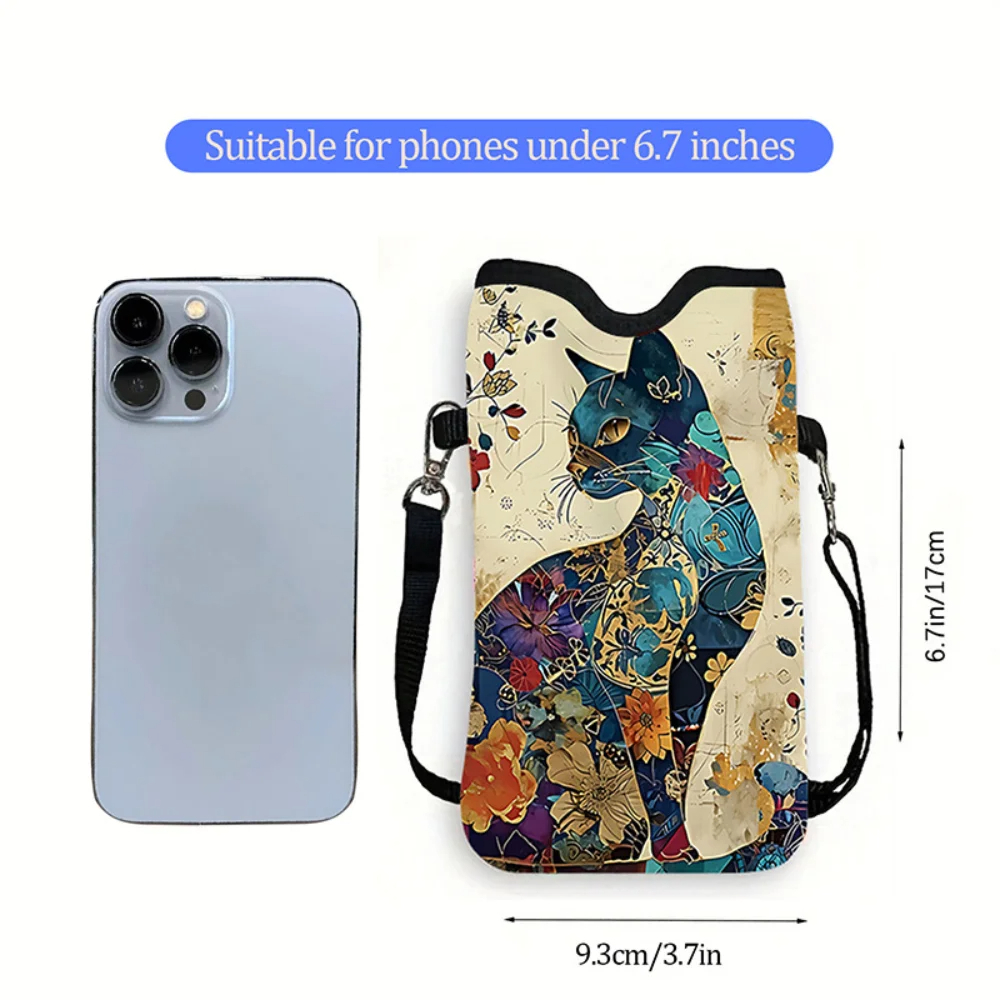 Floral Cat Pattern Crossbody B - огляд і ціна Art Craft Bag