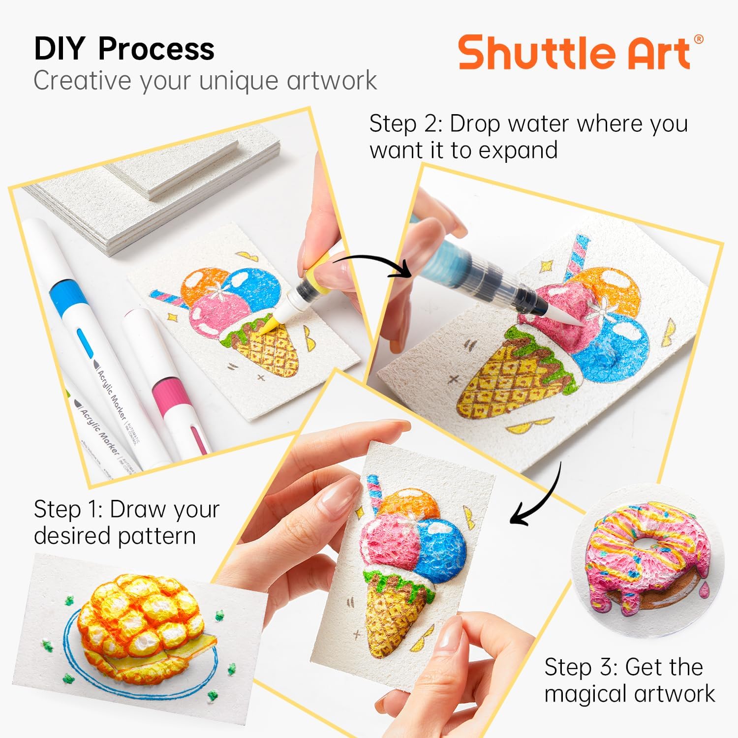3D Puffy Foam Texture Painting - огляд і ціна Art Craft Paper