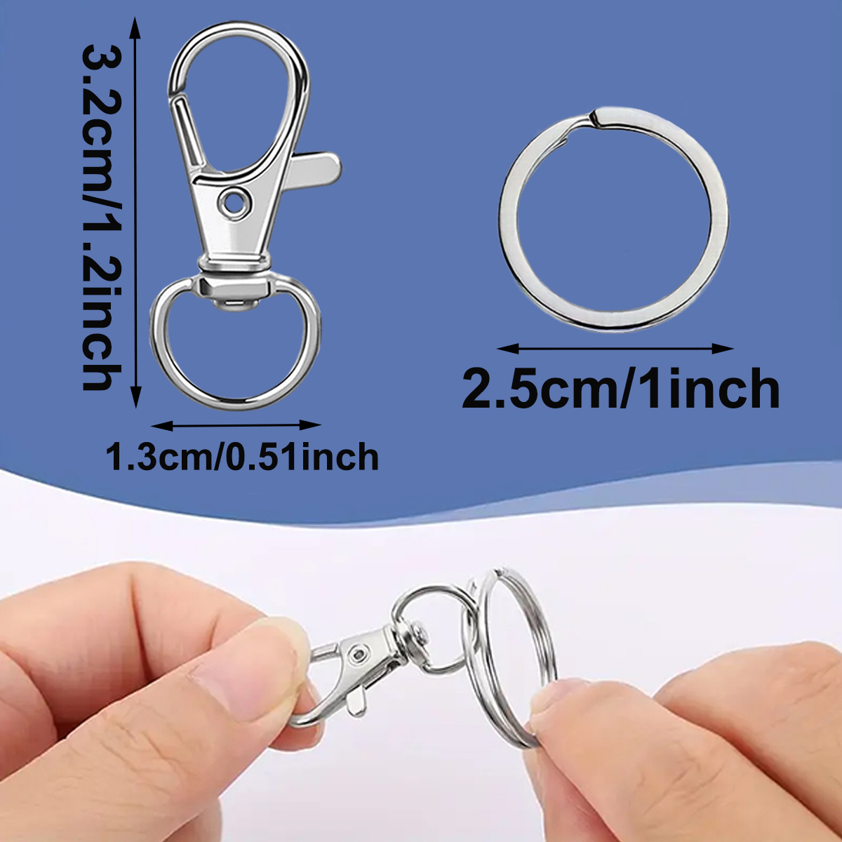10/20/30/50 Set Swivel Keychai - огляд і ціна Art Craft Gifts