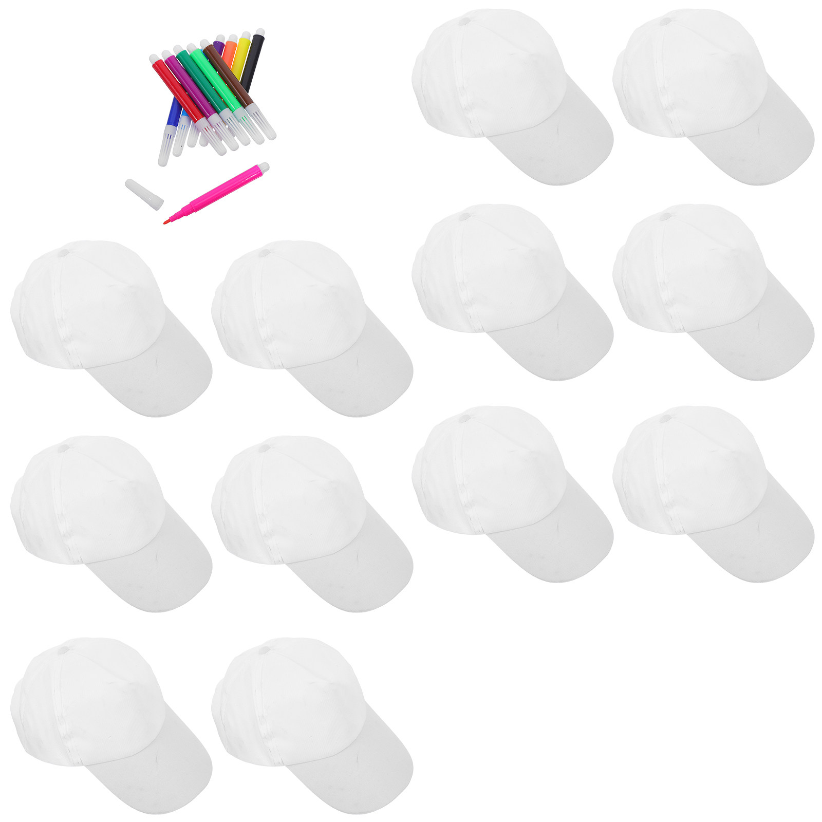 1Set Kids Baseball Cap Plain W - огляд і ціна Art Craft Birthday Party