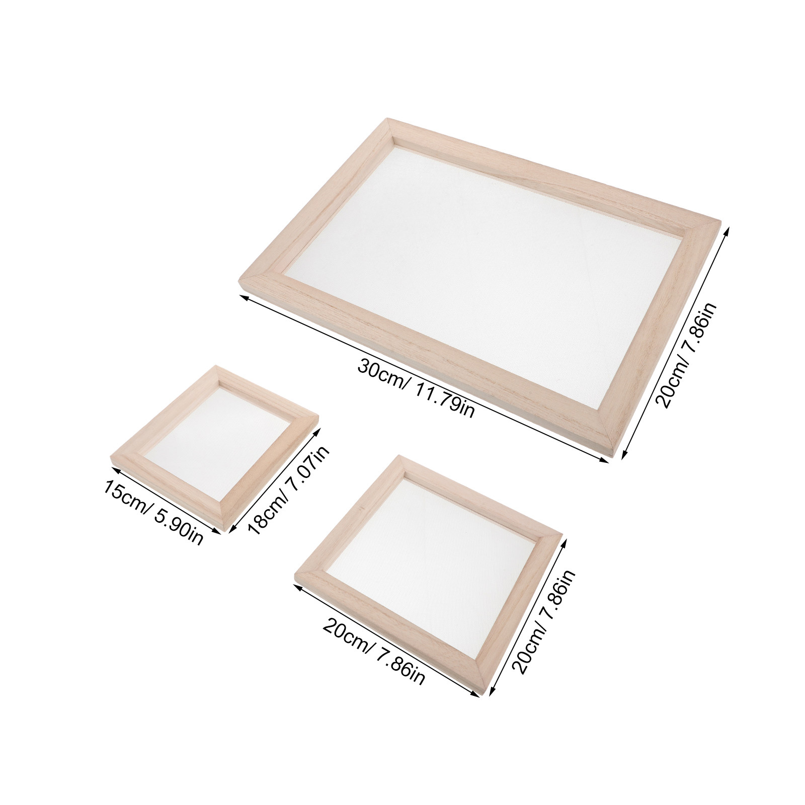 3Pcs Wooden Papermaking Frame  - огляд і ціна Art Craft Paper
