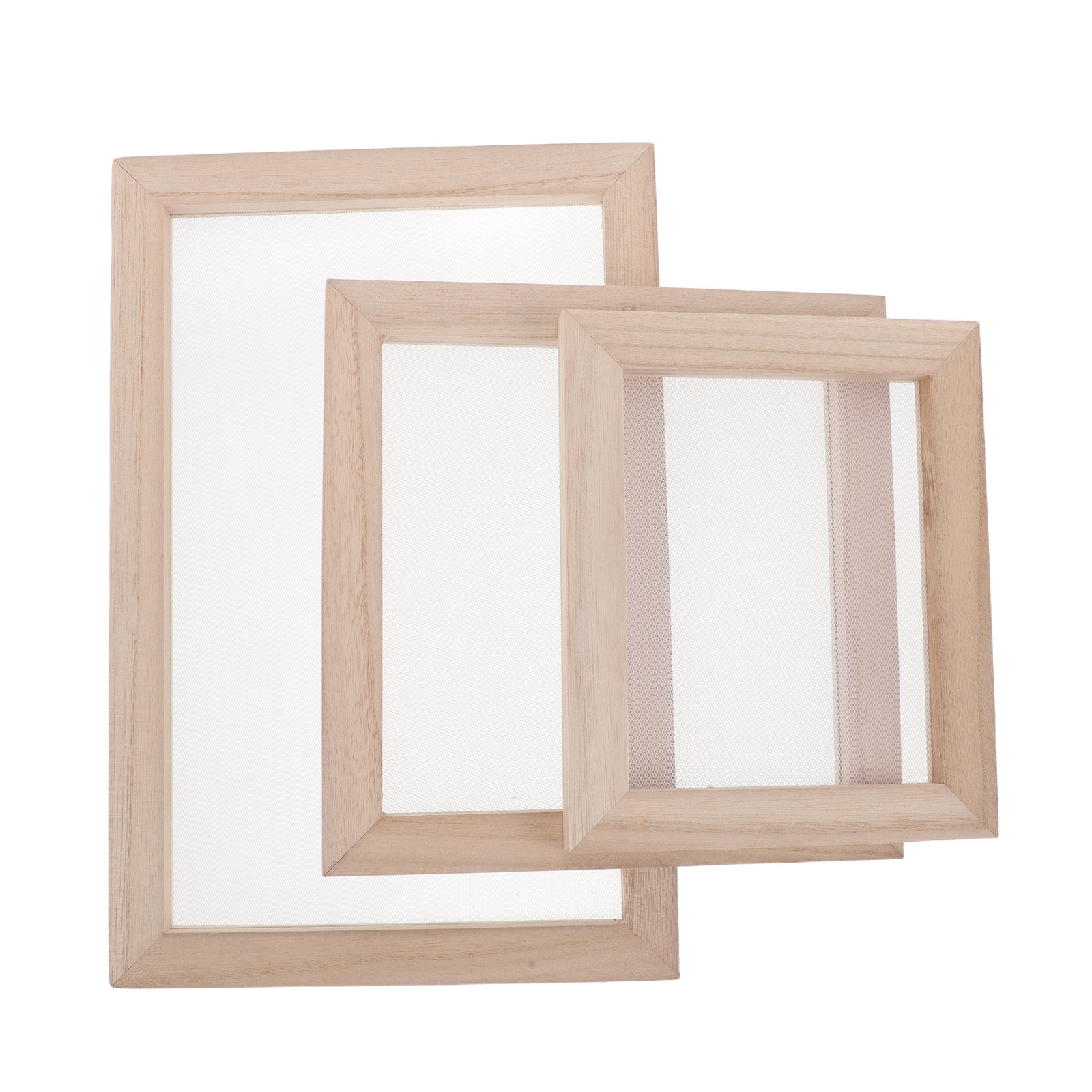 3Pcs Wooden Papermaking Frame  - огляд і ціна Art Craft Paper