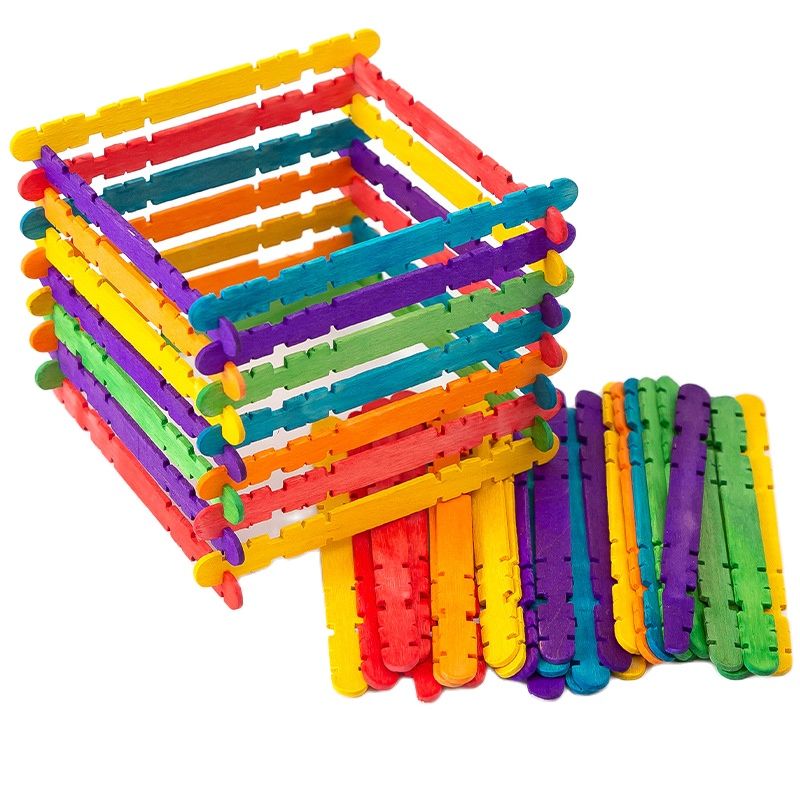 50Pcs DIY Wooden Stick Popsicl - огляд і ціна Art Craft With Ice Cream Stick