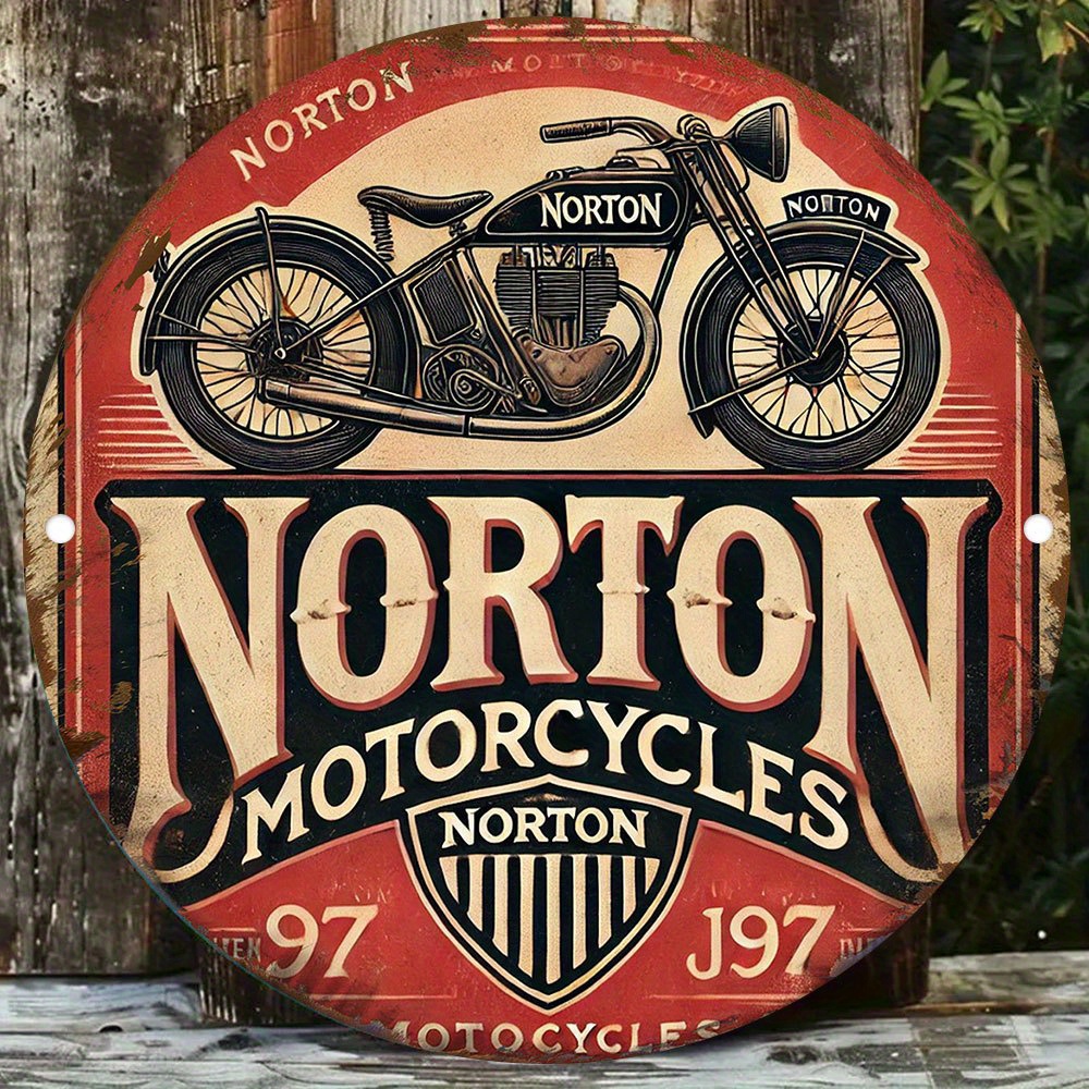 2D flat 1pc retro NORTON Motor - огляд і ціна Art Craft Movement