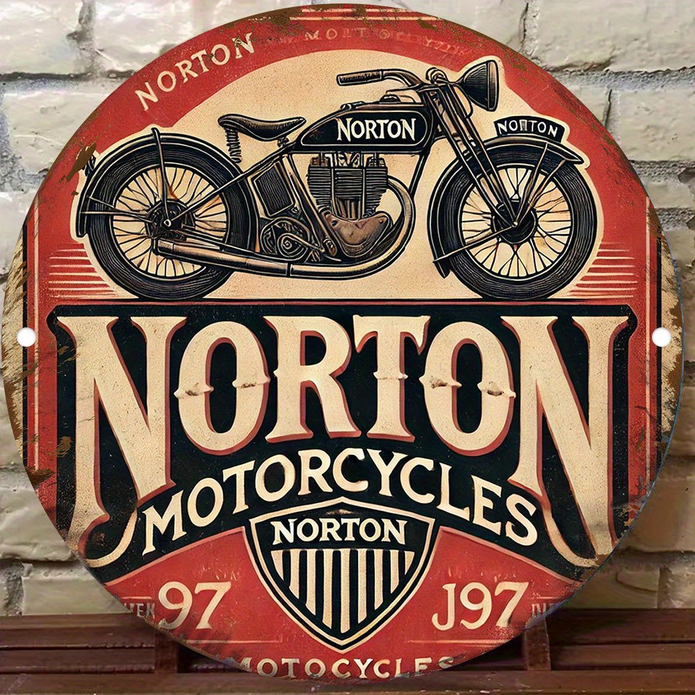2D flat 1pc retro NORTON Motor - огляд і ціна Art Craft Movement