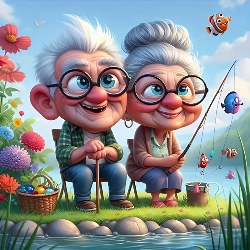 Grandparents Fishing Diamond P - огляд і ціна Art Craft Adult