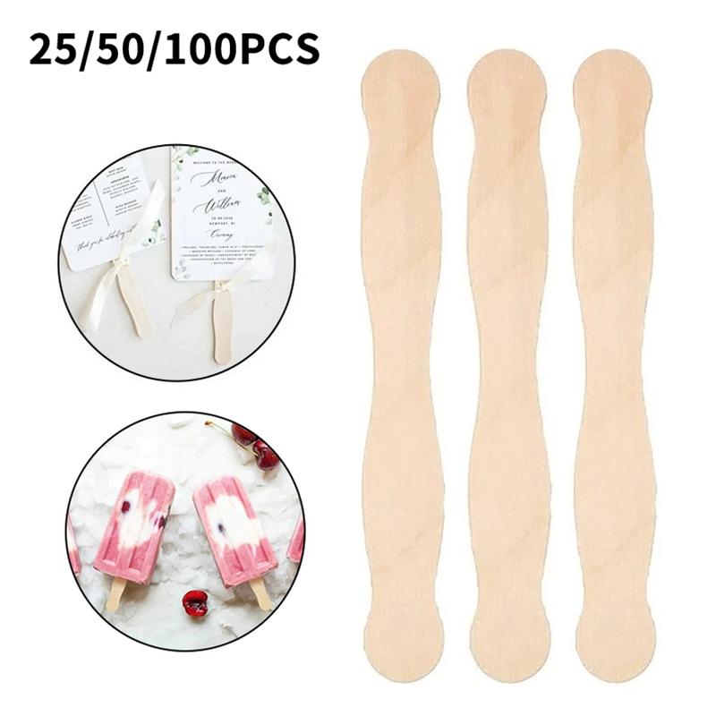 Wooden Popsicle Sticks Paddle  - огляд і ціна Art Craft With Ice Cream Stick
