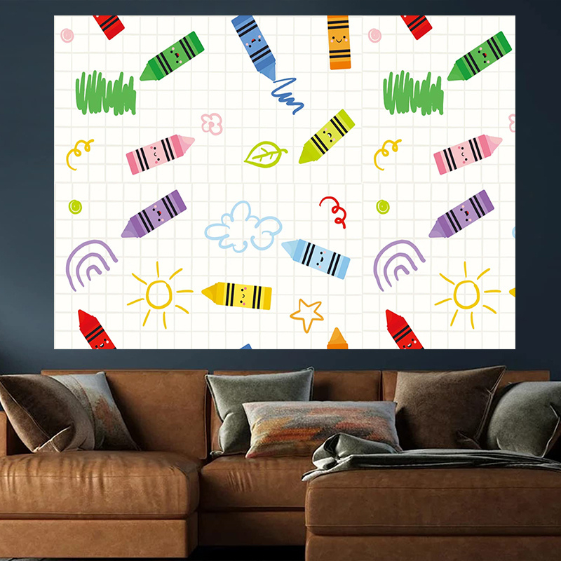 1Crayon Art Background Cloth - - огляд і ціна Art Craft Movement