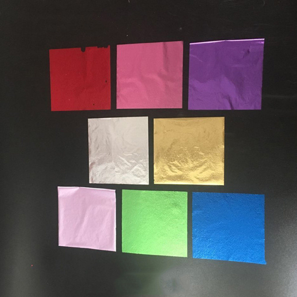 50Pcs 8x8.5cm Gold Leaf Sheets - огляд і ціна Art Craft Paper