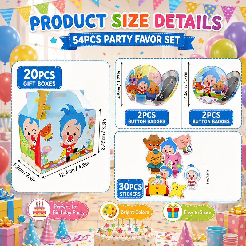 Clown Cartoon Pattern Paper Bo - огляд і ціна Art Craft Birthday Party