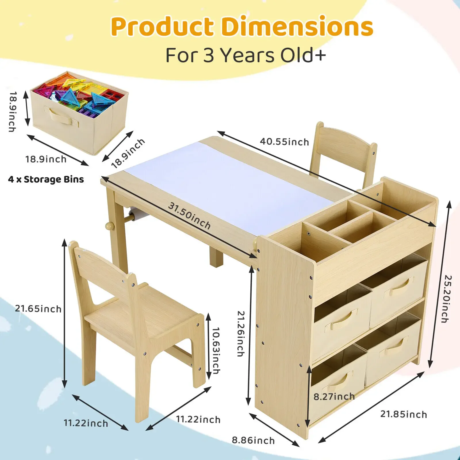 Kids Art Table & 2 Chairs Set  - огляд і ціна Art And Craft Quotes For Kids
