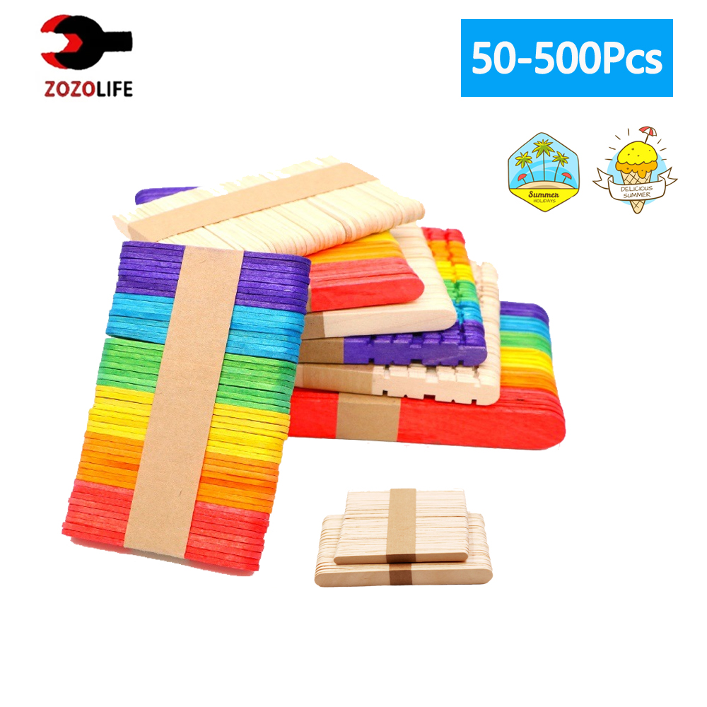 30/100/500Pcs Ice Cream Popsic - огляд і ціна Art Craft With Ice Cream Stick