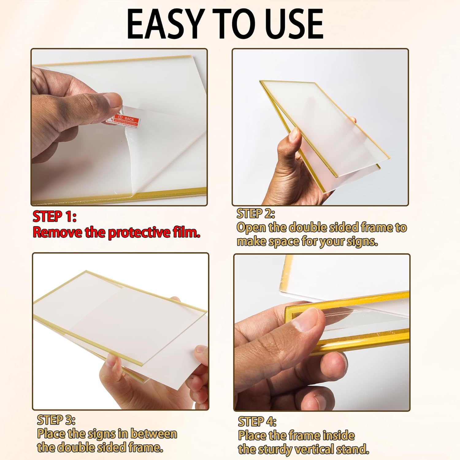 4x6inch Acrylic Sign Holder Wi - огляд і ціна Art Craft Movement
