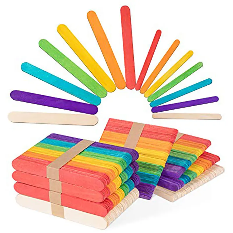 50Pcs Wooden Popsicle Sticks N - огляд і ціна Art Craft With Ice Cream Stick
