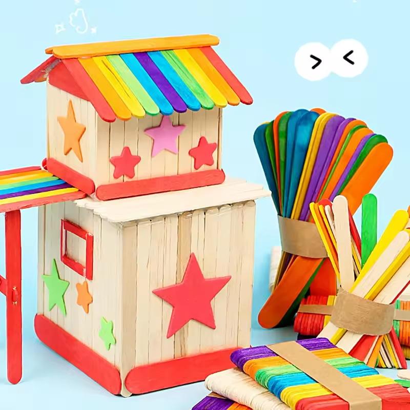 textureColorful Popsicle Stick - огляд і ціна Art Craft With Ice Cream Stick