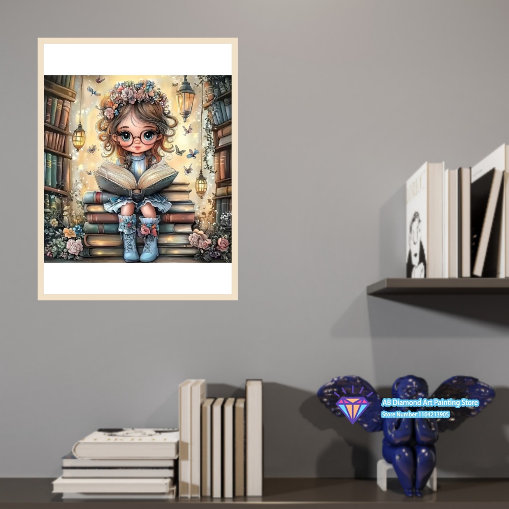 Book Reading Girl Floral Butte - огляд і ціна Art Craft Book