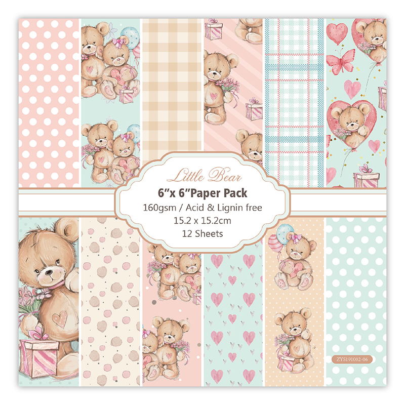 12 Sheets little bear Scrapboo - огляд і ціна Art Craft Birthday Party
