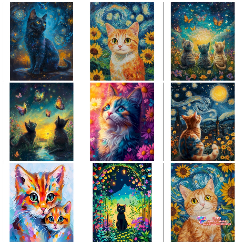 Cat Animal Diamond Painting Ki - огляд і ціна Art Craft Night