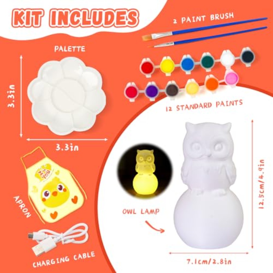 Paint Your Own Lamp Kit, Arts  - огляд і ціна Art Craft Night