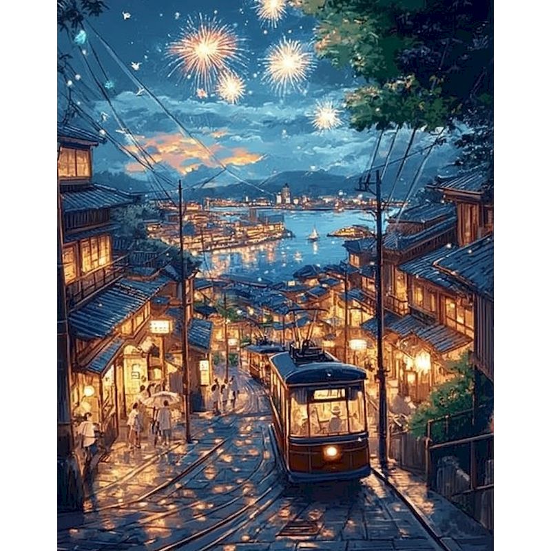 GATYZTORY Night View 5d Diamon - огляд і ціна Art Craft Night