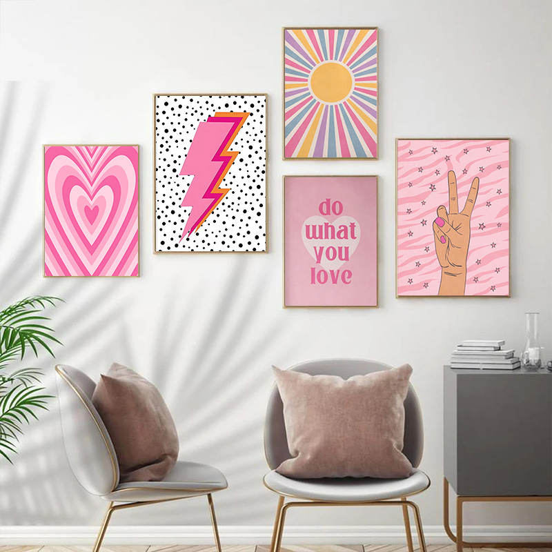 Abstract Pink Lightning Gradie - огляд і ціна Art Craft Love