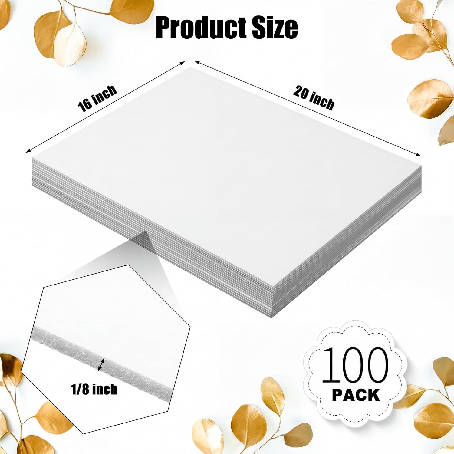 100 Pack 16 x 20 Inch Foam Boa - огляд і ціна School Of Art X Craft