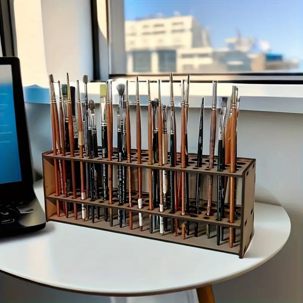 67-Slot Wooden Brush Holder Pr - огляд і ціна Art Craft Japan