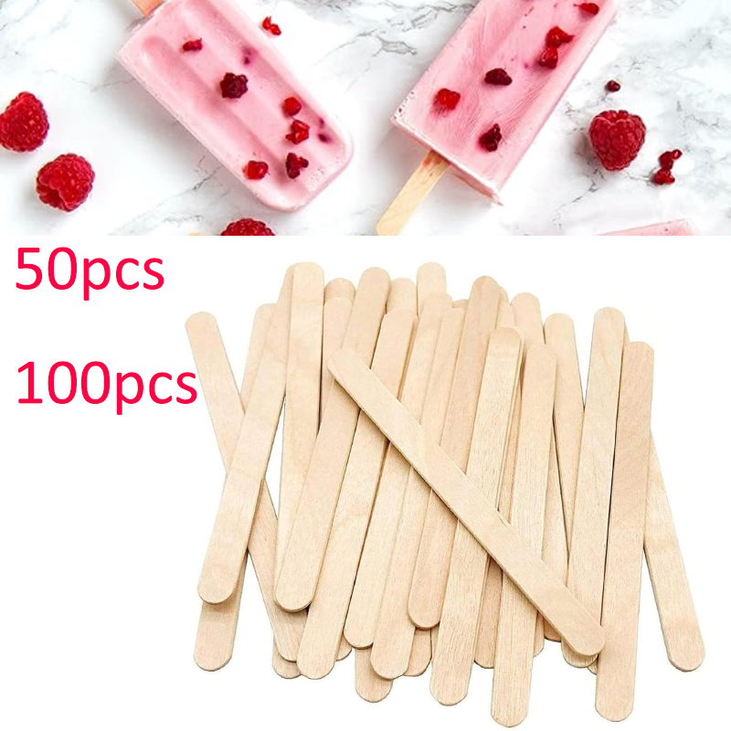  50/100Pcs Popsicle Sticks Pu - огляд і ціна Art Craft With Ice Cream Stick