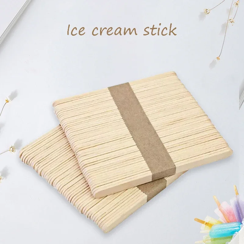 50pcs Ice Cream Popsicle Stick - огляд і ціна Art Craft With Ice Cream Stick