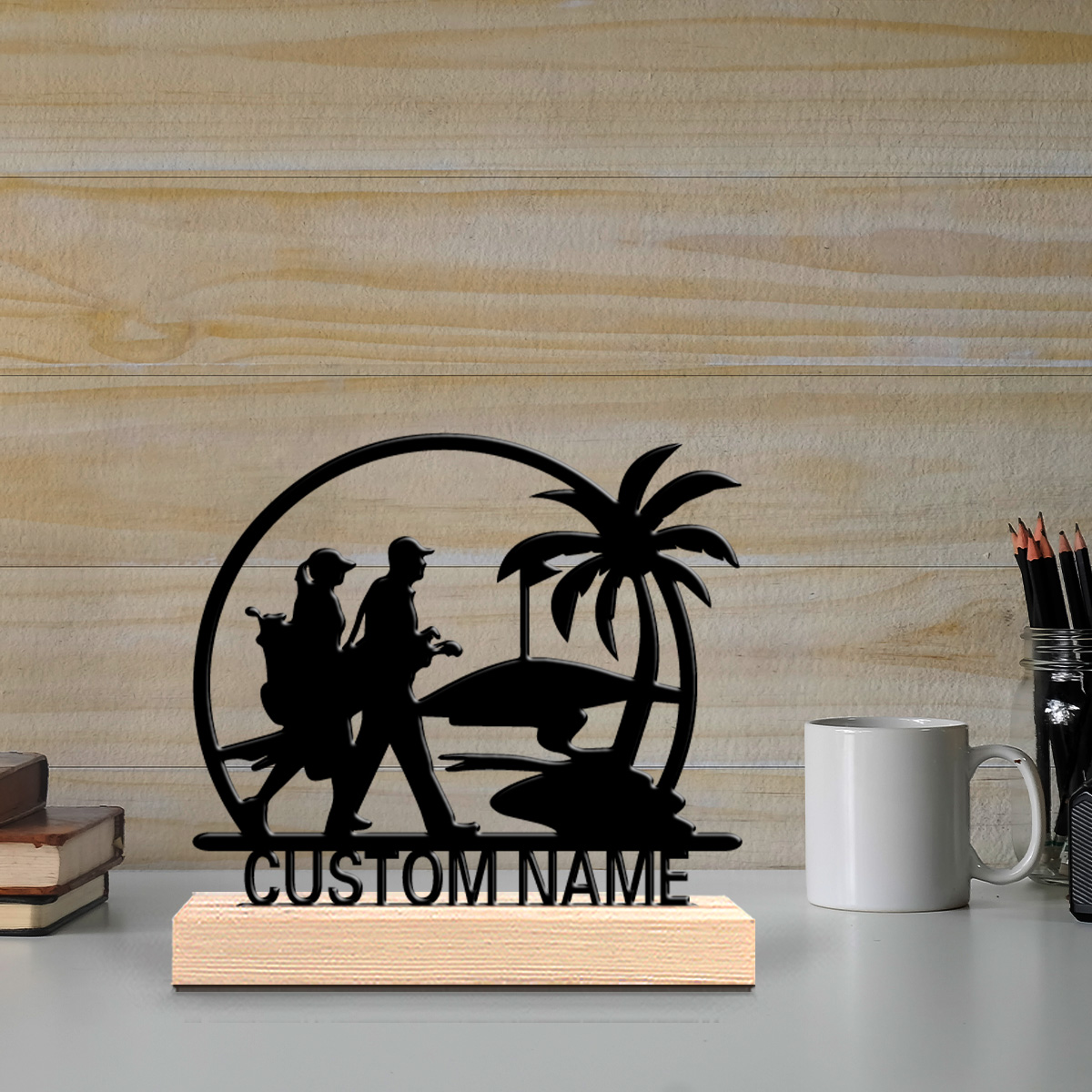 1pc Golf course Custom Text Ti - огляд і ціна Art Craft Course