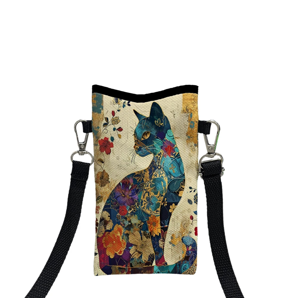 Floral Cat Pattern Crossbody B - огляд і ціна Art Craft Bag