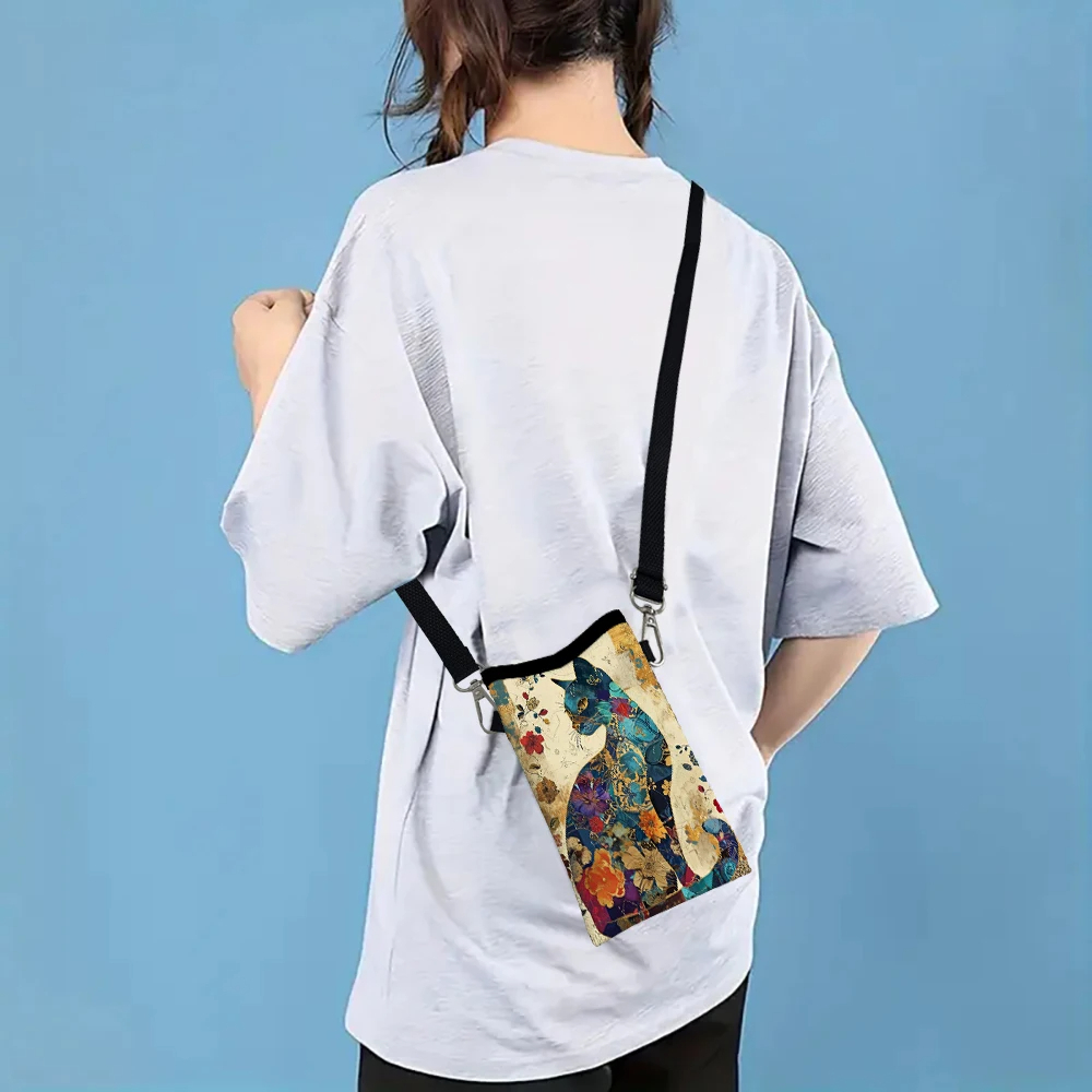 Floral Cat Pattern Crossbody B - огляд і ціна Art Craft Bag