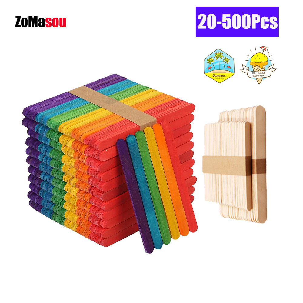 20/100/500Pcs Ice Cream Popsic - огляд і ціна Art Craft With Ice Cream Stick