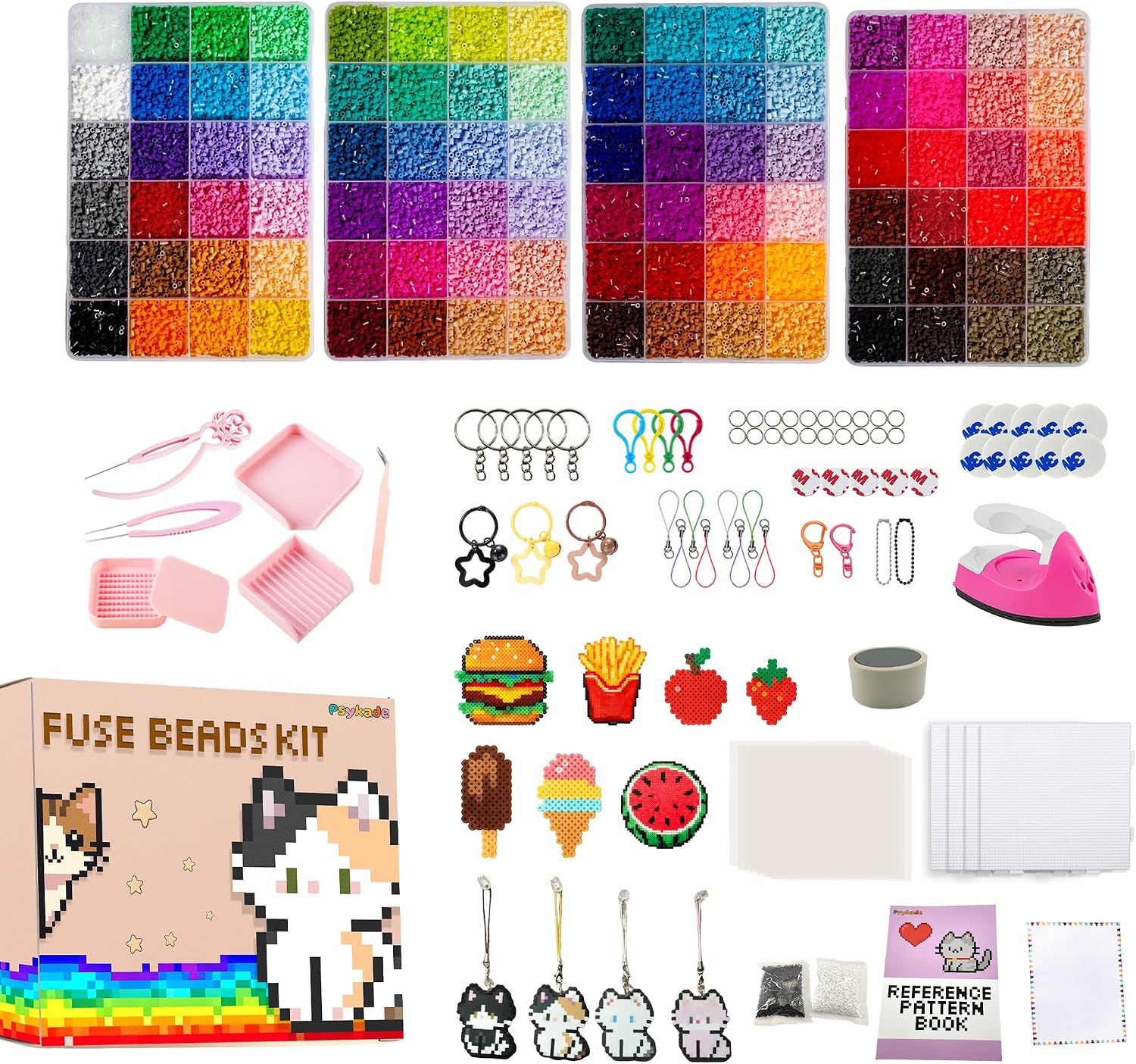 Fuse Beads Kit-Easy DIY-96 Col - огляд і ціна Art Craft Gifts